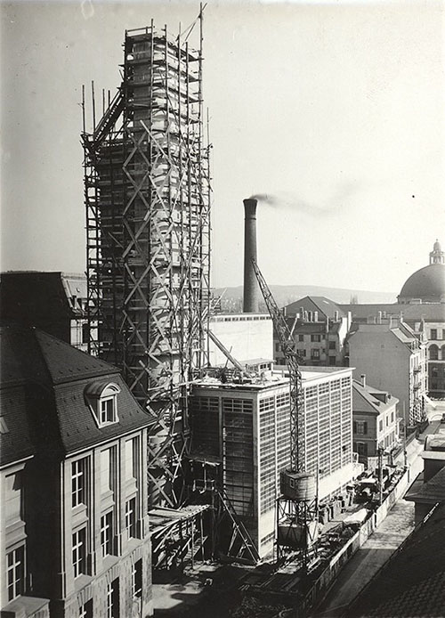 Bau des Maschinenlabors, ca. 1932, aus dem ETH Bildarchiv